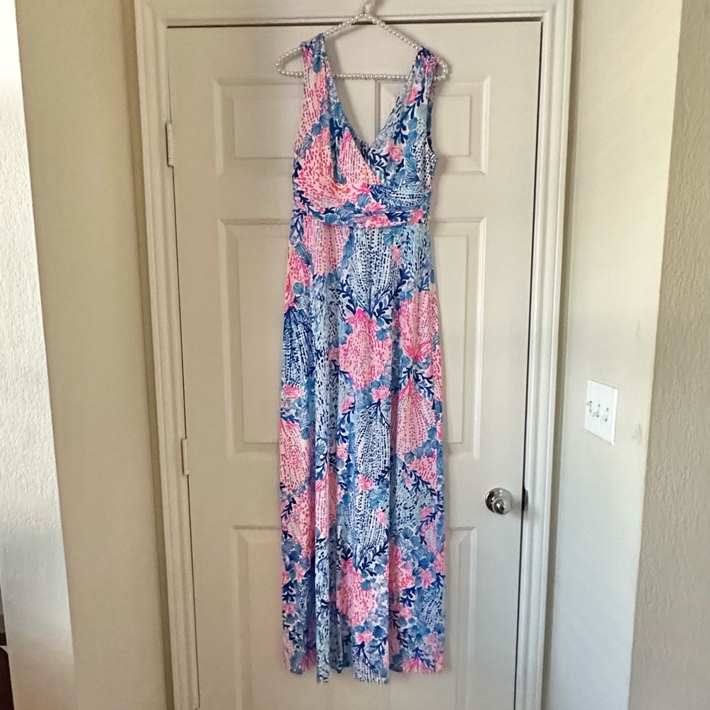 Lilly Pulitzer Sloan Dress Resort White Sway With Me Print